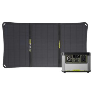goal zero yeti portable power station - yeti 200x w/ 187 watt hours battery capacity, includes nomad 20 solar panel usb ports & ac inverter - solar generator for camping, travel, outdoor