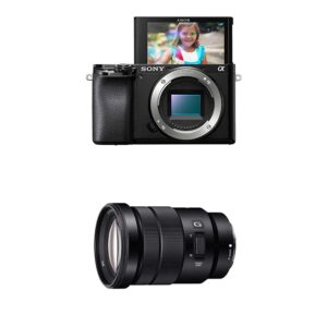 sony alpha a6100 mirrorless camera + sony selp18105g e pz 18-105mm f4 g oss