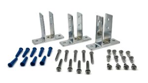 harris hardware 15516 urinal screen pack 3 polished chrome die cast zamac 2-ear urinal screen brackets for 1 in. panels with fasteners
