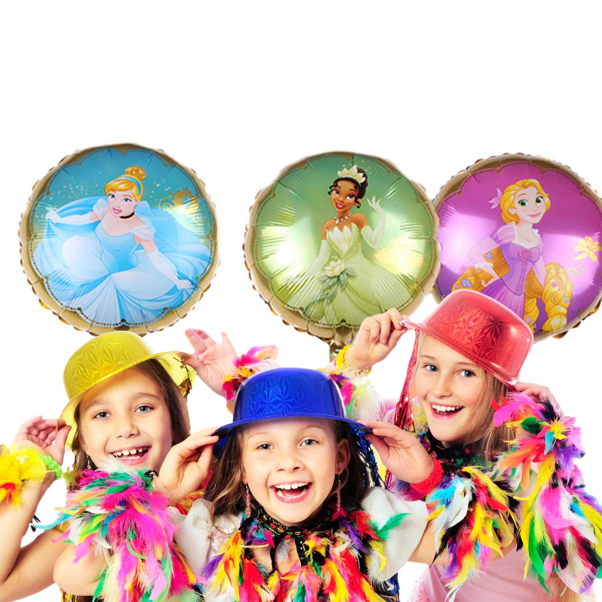 8pcs Disney Princess Balloon Bouquet, Disney Princess Party Supplies, Girls Birthday Party Decorations