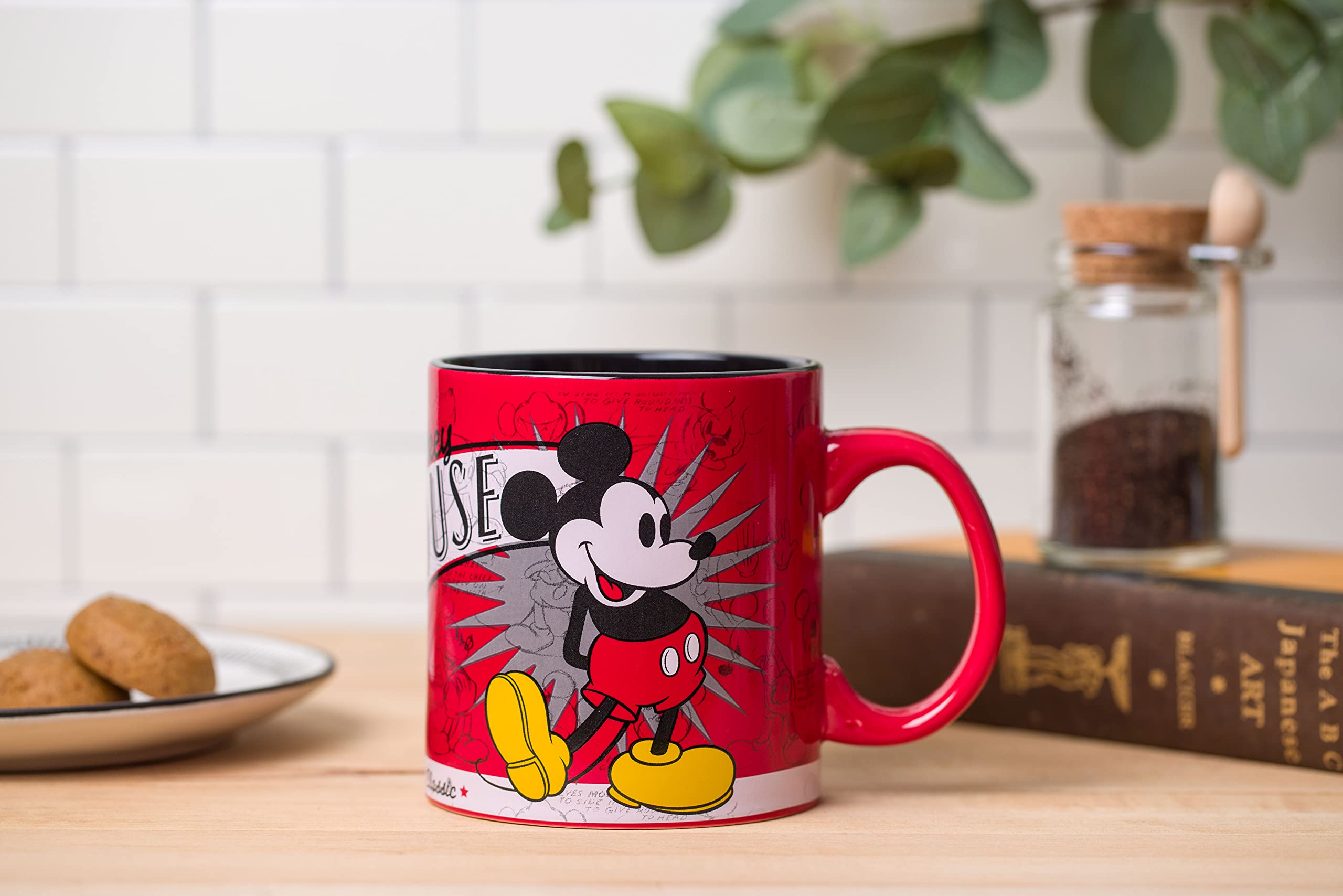 Silver Buffalo Disney 1928 Vintage Mickey Mouse Ceramic Mug, 20 Ounces