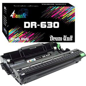 (drum, set of 1) 4benefit compatible for dr-630 drum unit dr630 (12,000 pages) used for tn-630 tn-660 dcp-l2520dw l2540dw hl-l2300d l2305w l2320d l2680w mfc-l2700dwd laser printer