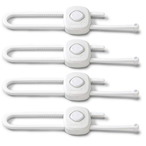 Safety 1st Outsmart Slide Lock Four Pack, White, 4 Pack