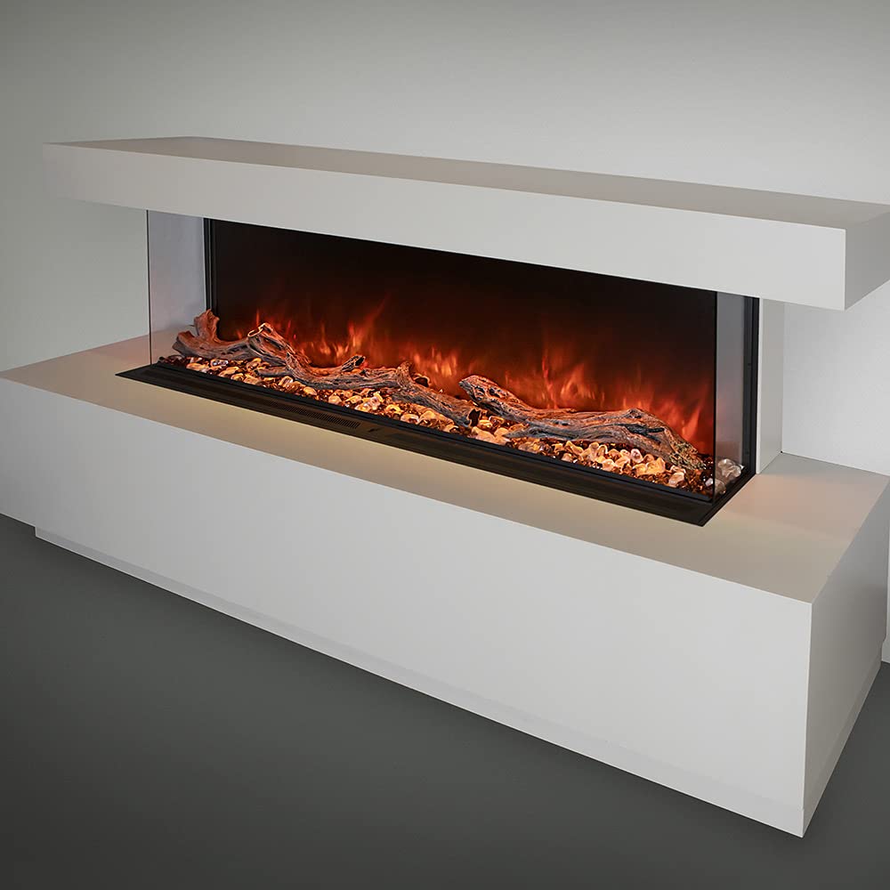 Modern Flames Landscape Series Pro MultiView 3-Sided Wall Mount/Built-In Electric Fireplace (LPM-5616-TH-WTC/LP), 56-Inch, Wireless Thermostat & Full Wall Control