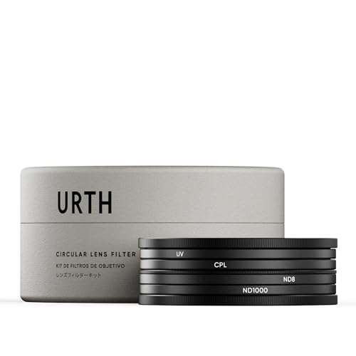 Urth 72mm 4-in-1 Lens Filter Kit (Plus+) - UV, CPL, Neutral Density ND8, ND1000, Multi-Coated Optical Glass, Ultra-Slim Camera Lens Filters