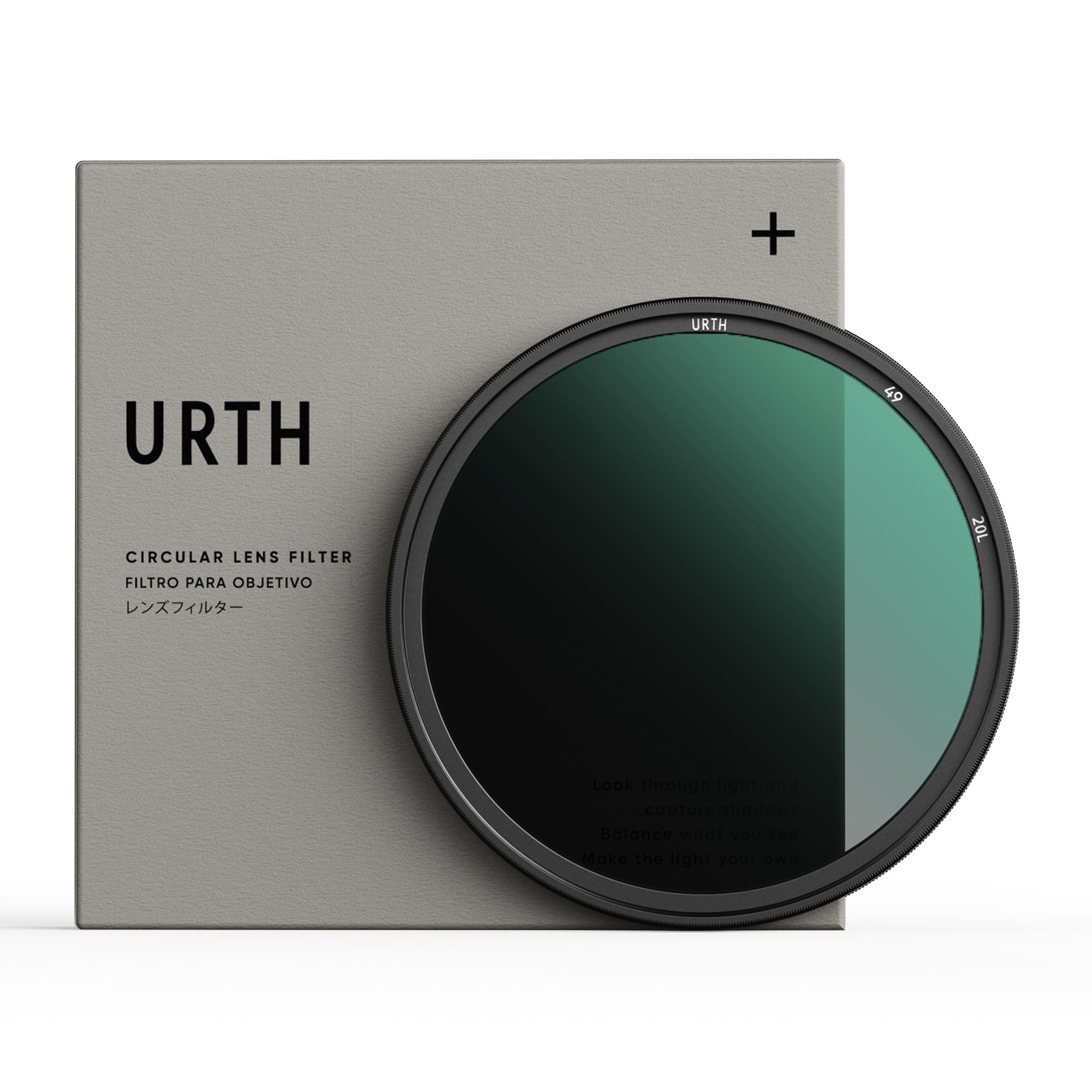 Urth 49mm ND4 (2 Stop) Lens Filter (Plus+) — 20-Layer Nano-Coated, Ultra-Slim Neutral Density Camera Lens Exposure Filter