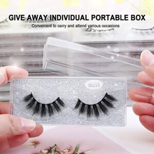 MAGEFY 30 Pairs 6 Styles Faux Mink Eyelashes, 16mm-20mm Lashes Natural Look to Dramatic False Eyelashes, Handmade Reusable Fake Eyelashes with Portable Boxes