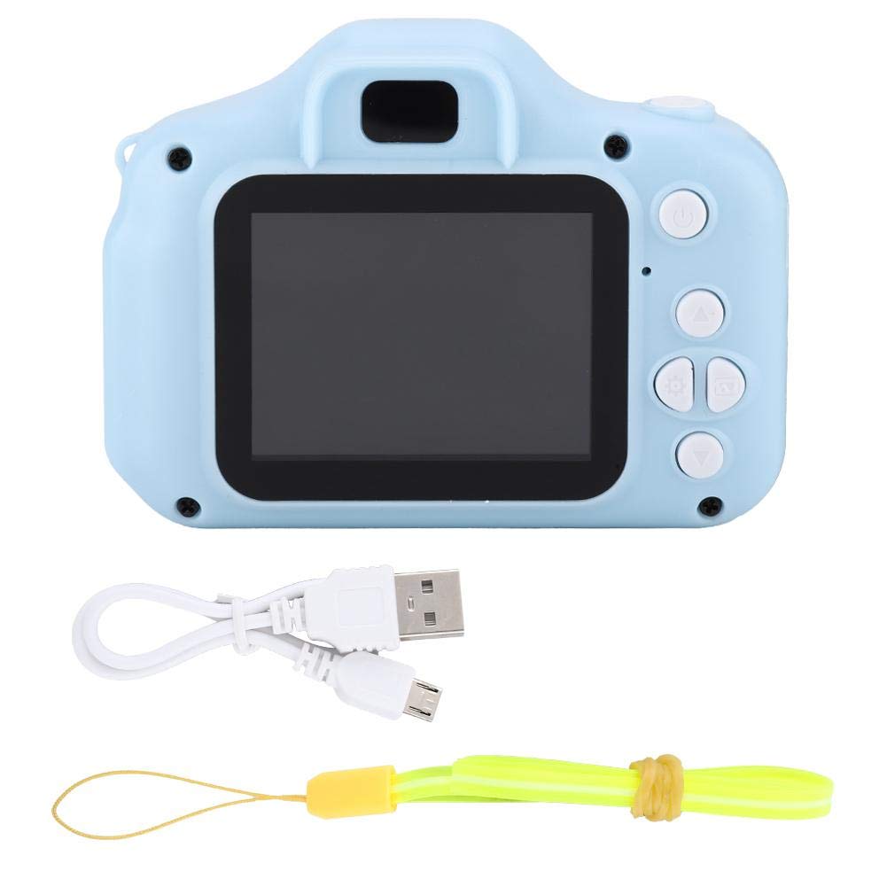 Mini Portable Kids Camera - 2.0 inch IPS Color Screen - HD 1080P Children's Digital Camera - with Photo/Video Function - Boys, Girls(Blue)