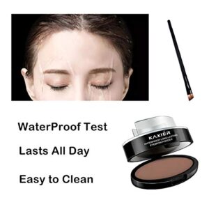 Moakxer Eyebrow Powder,Waterproof Eyebrow Stamp Powder Seal Perfect Nature Eye Brow Powder Tinting Coloring Kit Delicate Shape (301# Light Brown)