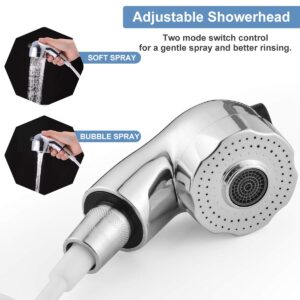 Hand Shower Sink Shower Hose Sprayer for Hair Washing,Faucet Rinser Set with Faucet Adapter, Shower Stand and Hose - for Utility Room, Bathroom, Laundry Tub HG522