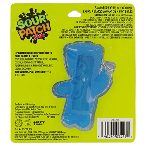 Taste Beauty Sour Patch Kids Blue Raspberry Lip Gloss Keychain