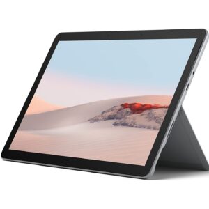 Microsoft Surface Go 2 10.5-Inch Tablet, WiFi, 4Gb Ram, 64Gb Emmc, Windows 10 Pro, Silver Bundled: GIZPRO 3 in 1 USB C to VGA HDMI DVI Adapter