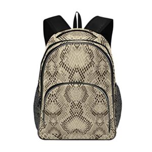 alaza snake skin animal print travel laptop backpack gifts for men women fits 15.6 inch notebook