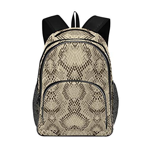 ALAZA Snake Skin Animal Print Travel Laptop Backpack Gifts for Men Women Fits 15.6 Inch Notebook