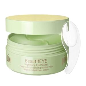 Pixi BeautifEYE Hydrogel Under-Eye Patches | Refreshing Eye Patches For Dark Circles | Brighten & Hydrate Under Eyes | 30 Pairs / 60 Patches