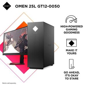 OMEN 25L Gaming Desktop PC, AMD Radeon RX 5700, AMD Ryzen 7 3700X, HyperX 16 GB DDR4 RAM, 1 TB SATA Hard Drive & 512 GB PCIe NVMe SSD, Windows 10 Home, VR Ready, RGB Lighting (GT12-0050, 2020 Model)