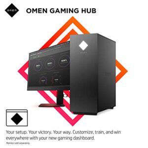 OMEN 25L Gaming Desktop PC, AMD Radeon RX 5700, AMD Ryzen 7 3700X, HyperX 16 GB DDR4 RAM, 1 TB SATA Hard Drive & 512 GB PCIe NVMe SSD, Windows 10 Home, VR Ready, RGB Lighting (GT12-0050, 2020 Model)