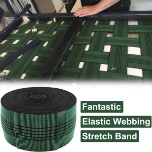 Artilife 1 Roll 3" Width x 40' Length Chair Webbing, Elastic, Elasbelt, DIY Upholstery for Furniture Repair and Modification, Stretchy Spring Alternative, Sofa, Couch, Chair