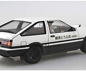 Aoshima Initial D: Fujiwara Takumi AE86 Trueno with Figure 1:24 Scale Model Kit