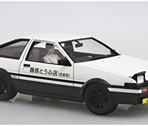 Aoshima Initial D: Fujiwara Takumi AE86 Trueno with Figure 1:24 Scale Model Kit