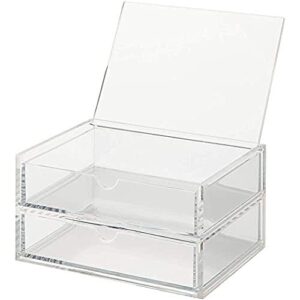 muji 7a57024 drawer with lid, small, clear