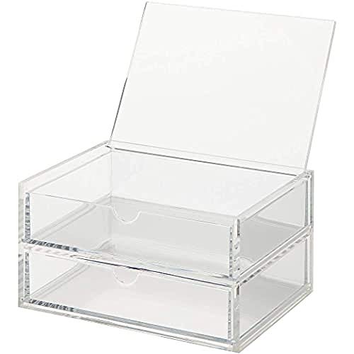 MUJI 7A57024 Drawer with Lid, Small, Clear