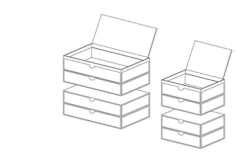 MUJI 7A57024 Drawer with Lid, Small, Clear