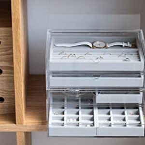 MUJI 7A57024 Drawer with Lid, Small, Clear