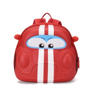 car toddler backpack,bookbags for boy preschool,kids 3d cartoon backpack daycare(red)