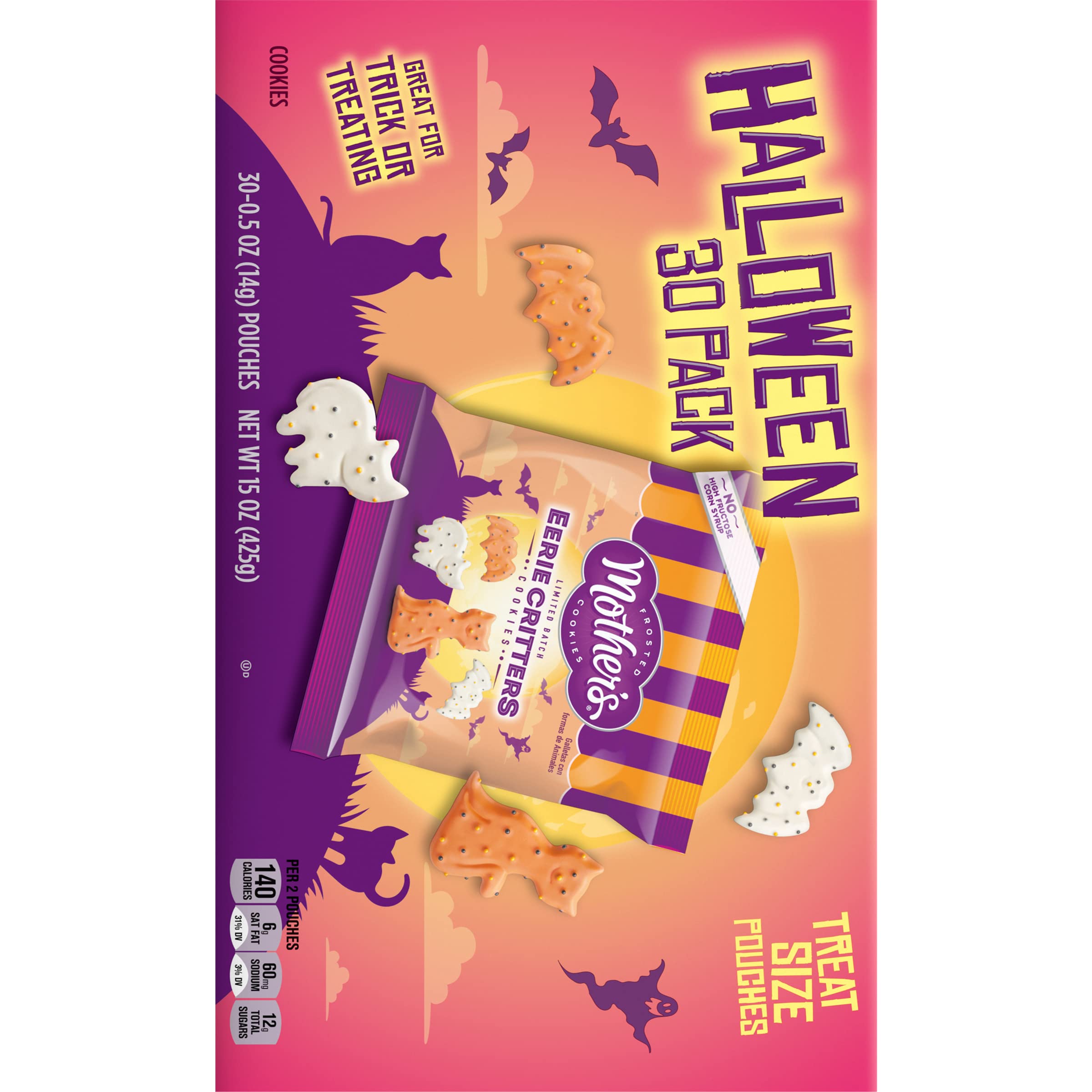 Mother's Circus Animals Halloween Cookies, 0.5 Oz. (Pack of 30)