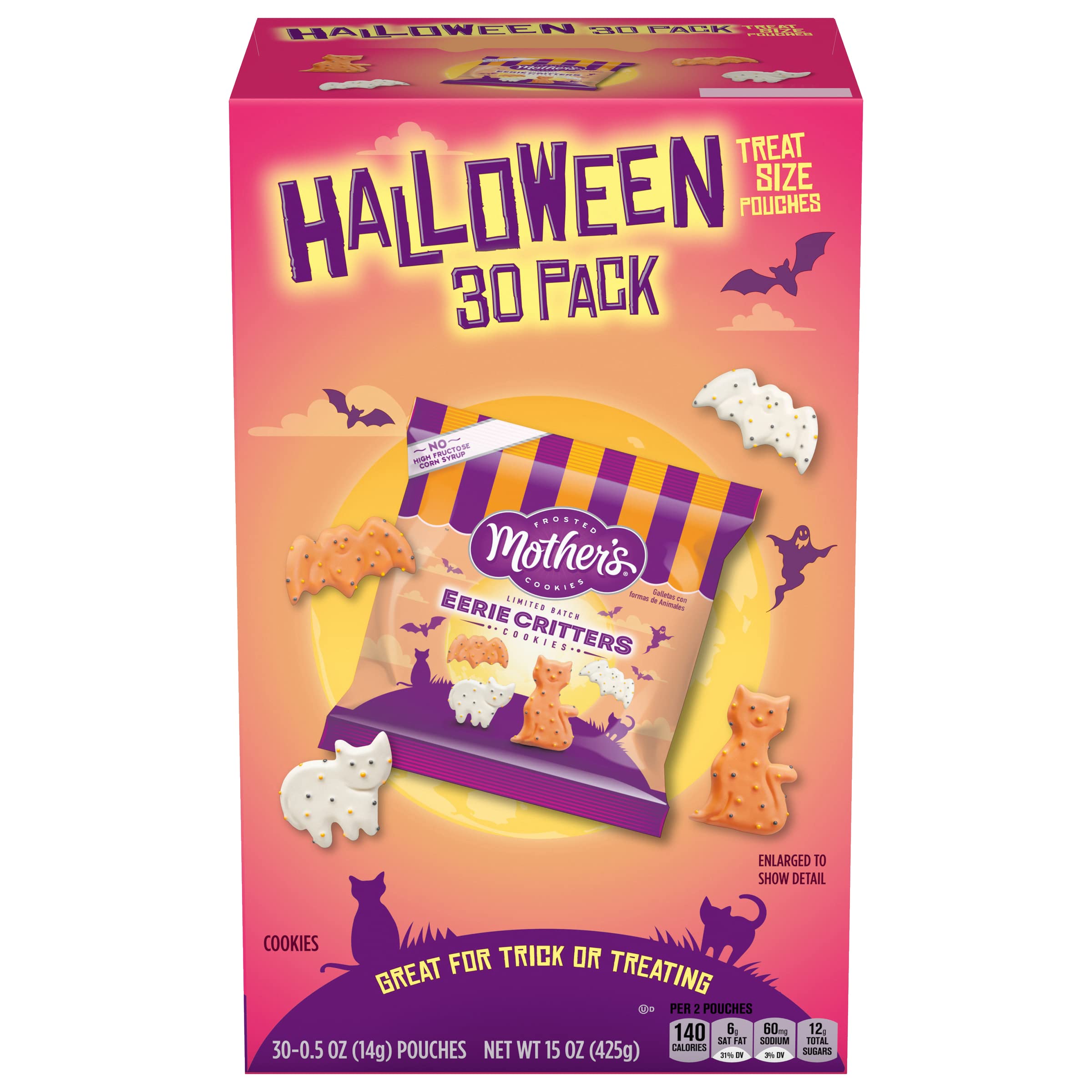 Mother's Circus Animals Halloween Cookies, 0.5 Oz. (Pack of 30)