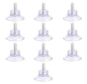 kinmad 10 pcs m8x13mm rubber strong suction cup screw with 35mm sucker hanger pads for table glass tops