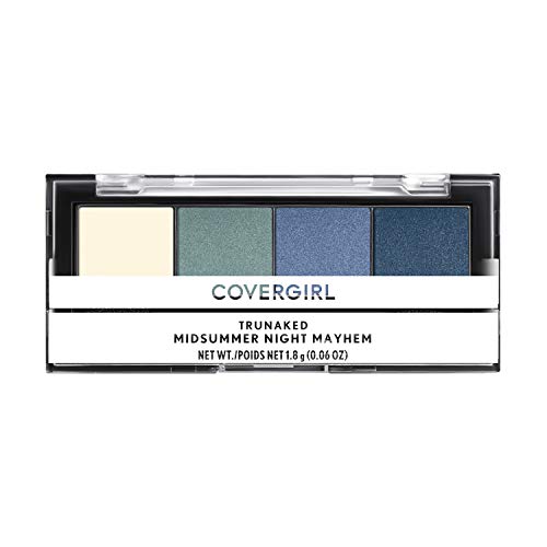 COVERGIRL COVERGIRL Trunaked Quad Eyeshadow Palette, Night Mayhem, Midsummer Night Mayhem, 0.06 Ounce