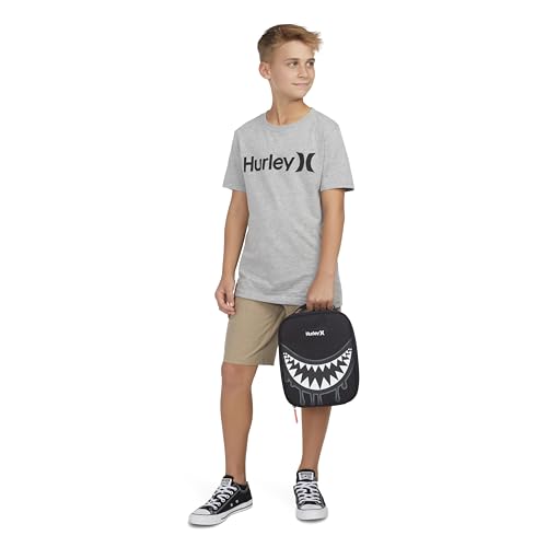 Hurley Unisex-Adults One and Only Insulated Lunch Box, Black Shark Bite, O/S