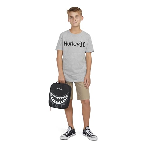 Hurley Unisex-Adults One and Only Insulated Lunch Box, Black Shark Bite, O/S