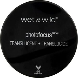 wet n wild photofocus loose setting powder, translucent 3.2 oz (3 pack) (bundle)