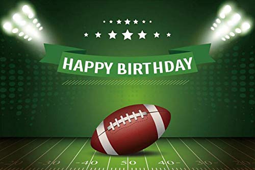 Football Party Decorations, Football Banner for Birthday Party Decorations, Fantasy Football Theme Birthday Photo Props Backdrop for Boy's American Football(5X3ft)