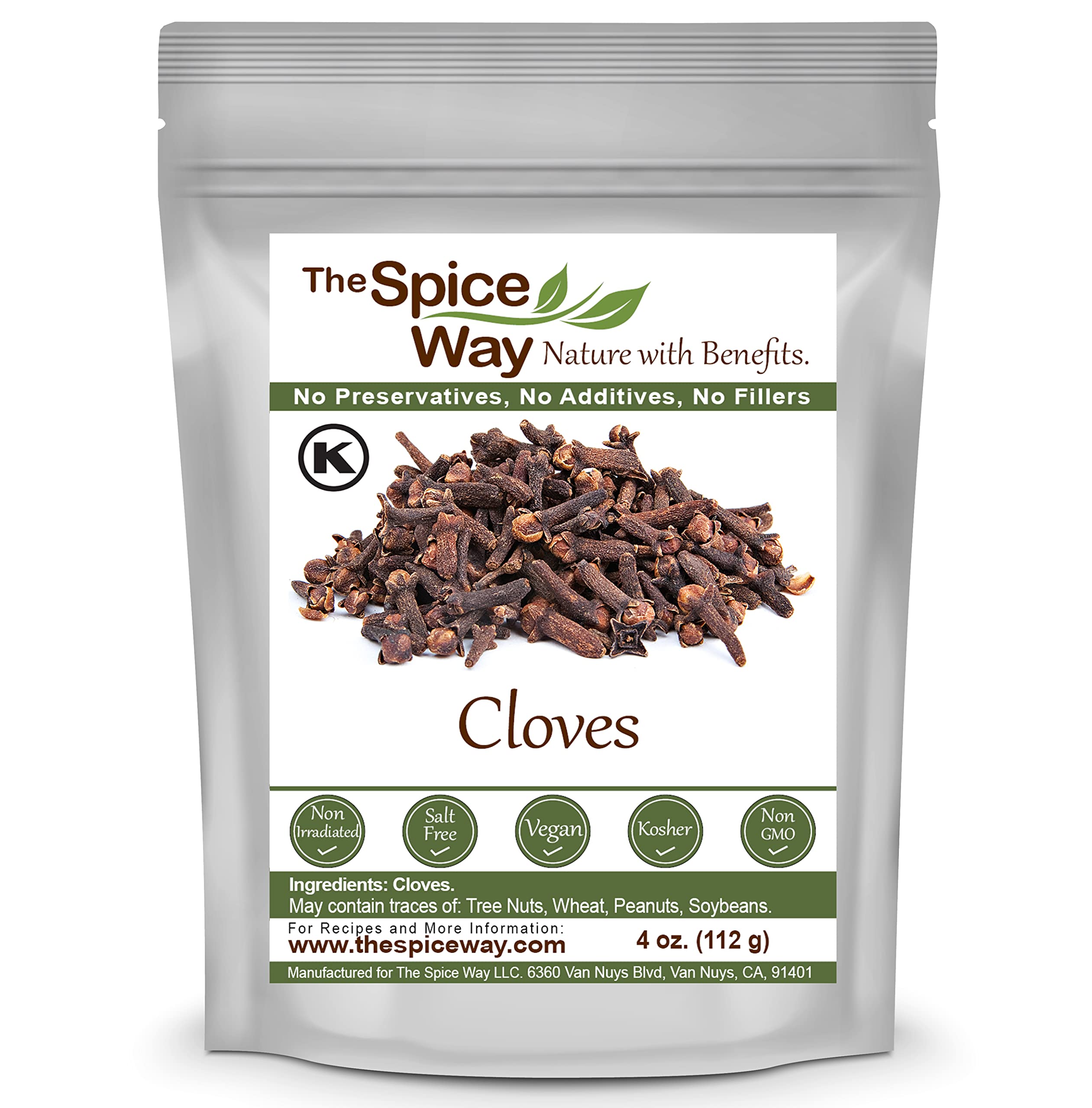 The Spice Way Cloves - whole (4 oz)| clove spice, for many savory dishes and even tea