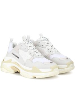 replacement laces for balenciaga triple s (white & black)