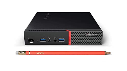 Lenovo ThinkCentre M900 Tiny Desktop, Quad Core Intel Core i5-6500T, 2.5GHz up to 3.1GHz, 8GB DDR4 RAM, 256GB SSD, AC-600 WiFi, HDMI, DVI, DisplayPort, Windows 10 Pro 64-bit (Renewed)