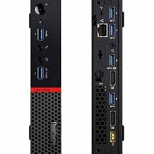 Lenovo ThinkCentre M900 Tiny Desktop, Quad Core Intel Core i5-6500T, 2.5GHz up to 3.1GHz, 8GB DDR4 RAM, 256GB SSD, AC-600 WiFi, HDMI, DVI, DisplayPort, Windows 10 Pro 64-bit (Renewed)