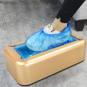 Automatic Shoe Covers Dispenser - BeiLan Shoe Cover Machine with 100pcs Shoe Covers Disposable Boot Cover Waterproof, Dust Proof, for Medical, Home, Shop and Office