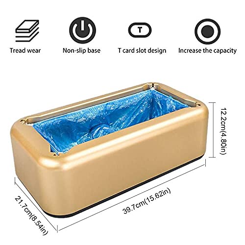 Automatic Shoe Covers Dispenser - BeiLan Shoe Cover Machine with 100pcs Shoe Covers Disposable Boot Cover Waterproof, Dust Proof, for Medical, Home, Shop and Office