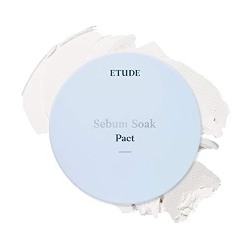 ETUDE Sebum Soak Pact | Facial Oil Control and Soft Skin with this Mineral Powder that Absorbs Sebum for a Matte Face | K-beauty