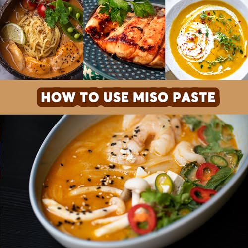 YUHO Organic Shiro White Miso Paste 100% Organic Soybean and Rice, No GMO, NON-MSG, Japanese Style Instant Miso Soup, Gluten Free, Kosher, No Preservatives, Vegan 17.6oz