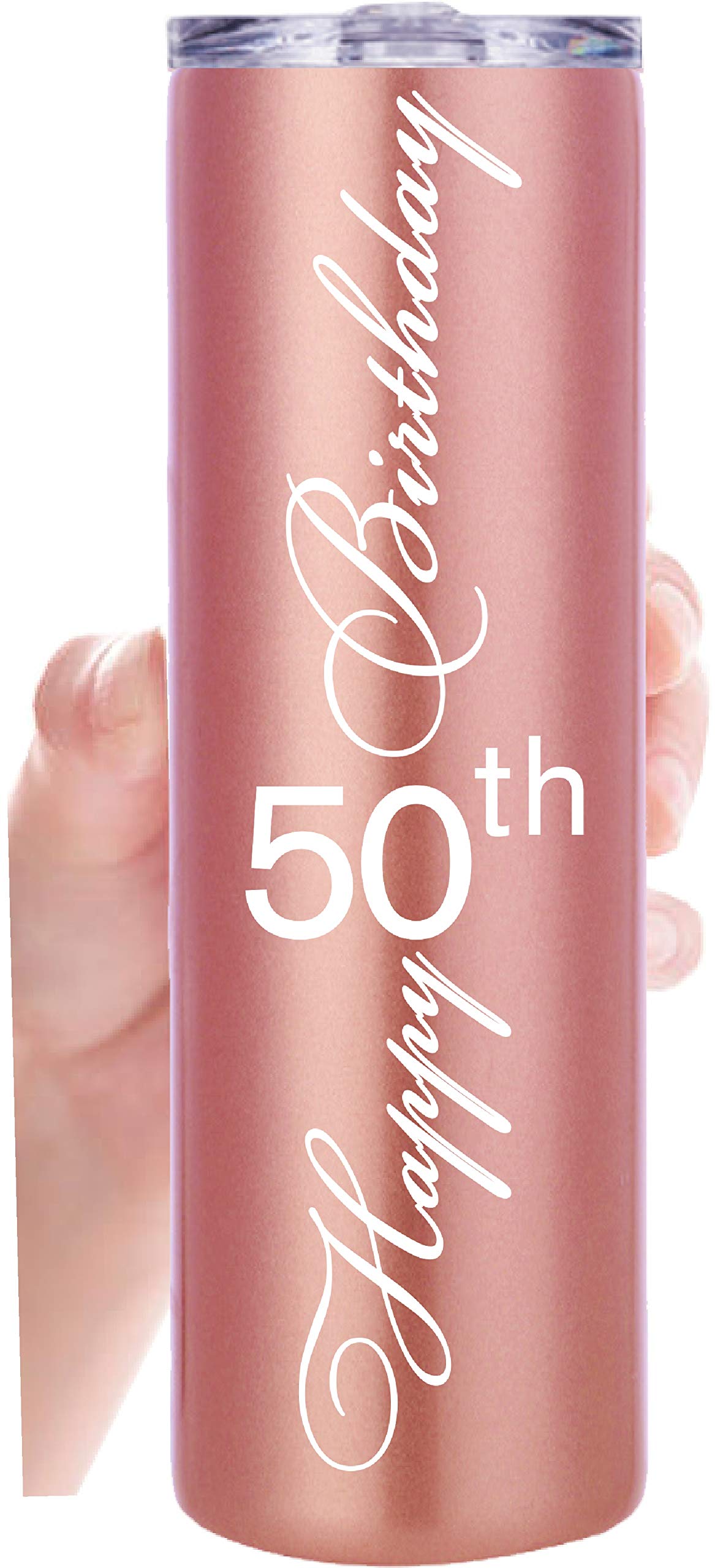 MEANT2TOBE 50th Birthday Gifts for Women, Gifts for 50th Birthday Girl,Happy 50th Birthday Tumbler, 50th Birthday Gift Ideas