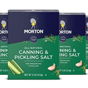 Morton Canning & Pickling Salt, 4 Pound (Pack of 4)