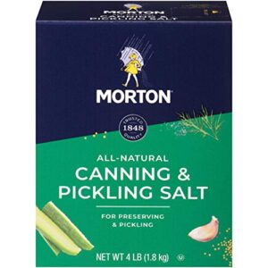 Morton Canning & Pickling Salt, 4 Pound (Pack of 4)