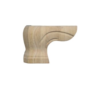 BingLTD - 5 3/4" Unfinished Hardwood Sofa Legs - Set of 4 (T-PFP-PED-RW)