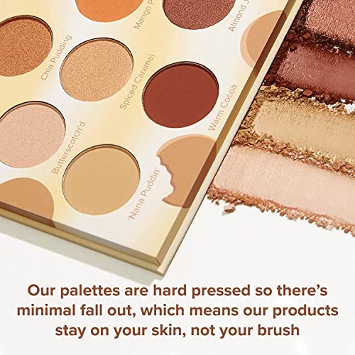 Beauty Bakerie Proof is in the Pudding Eyeshadow Palette, Neutral Shades of Matte and Shimmer Eye Makeup, 9 Colors